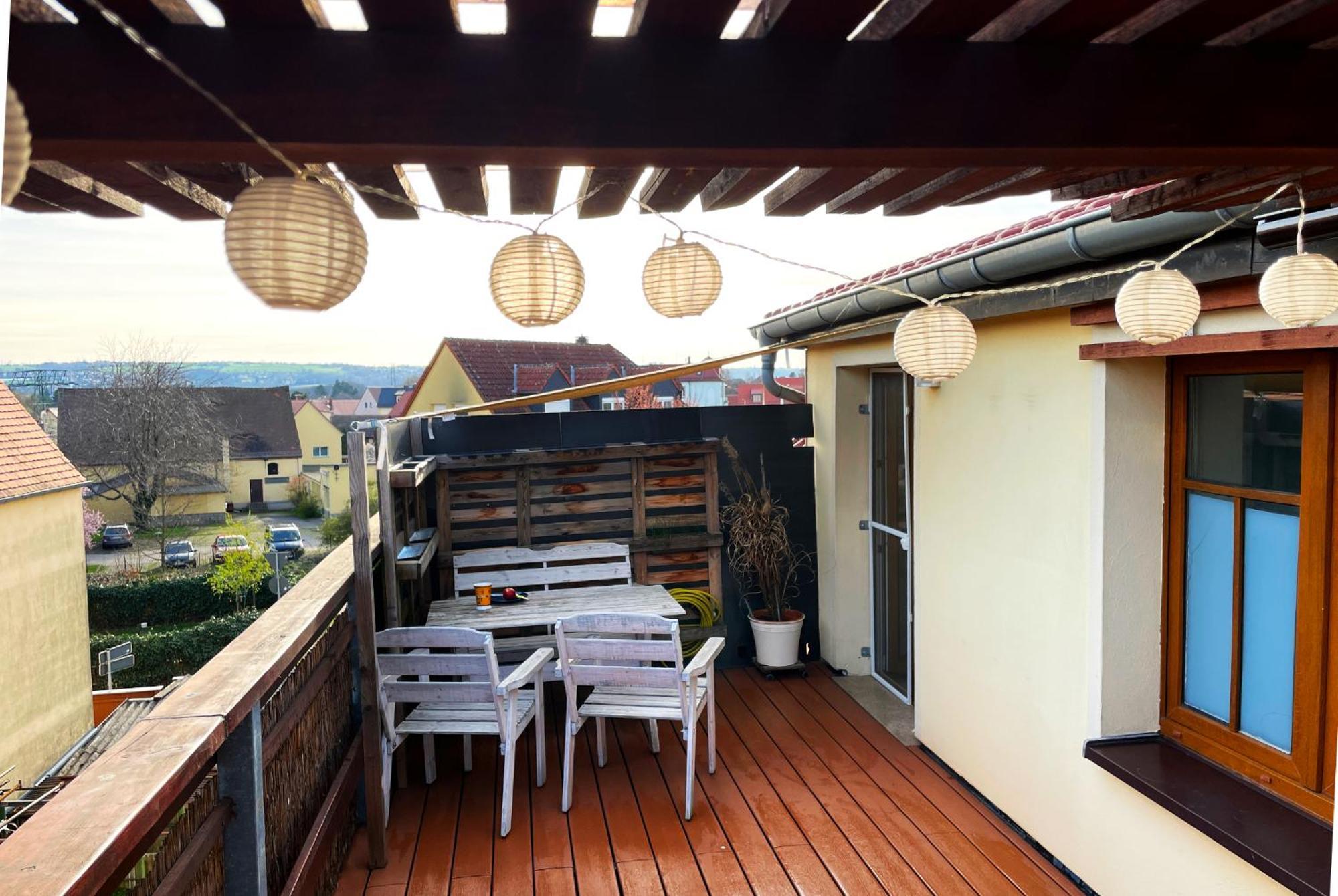 Bambus, Jungle, Dachterrasse & Bequem Bis Zentrum Radebeul Exteriör bild